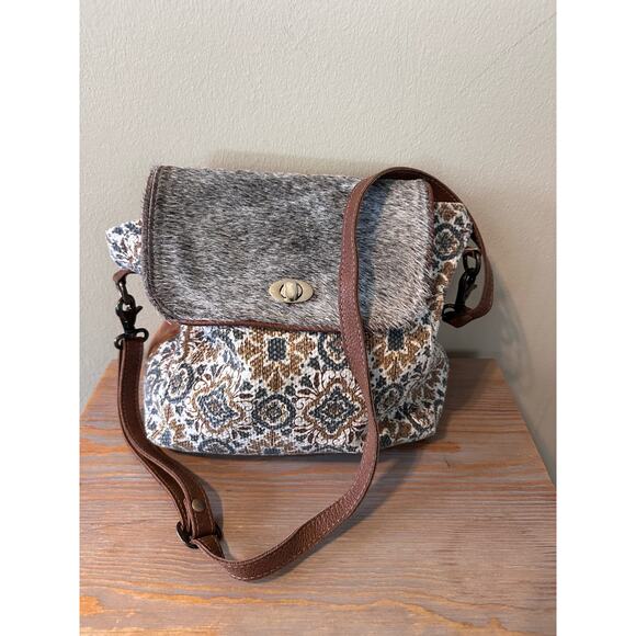 Myra Ancient Art Shoulder Bag Backpack Festival Boho Artsy Wearable Art main image 5
